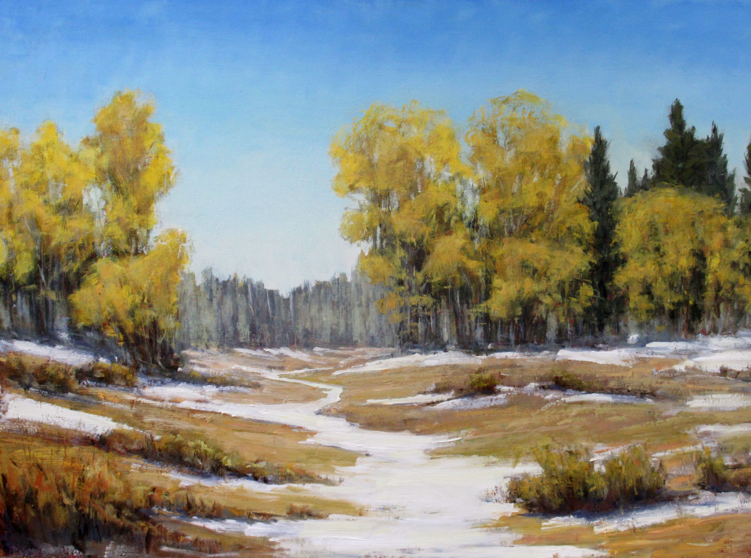 Fall Snow Melt 18x24